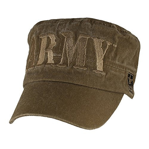 U.S. ARMY Flat Top Hat, Washed Coyote Brown