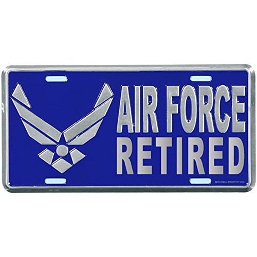 Honor Country Air Force Retired License Plate