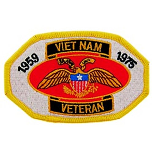 Eagle Emblems PM0021 Patch-Vietnam,Veteran, 1959-75 (3.5 inch)