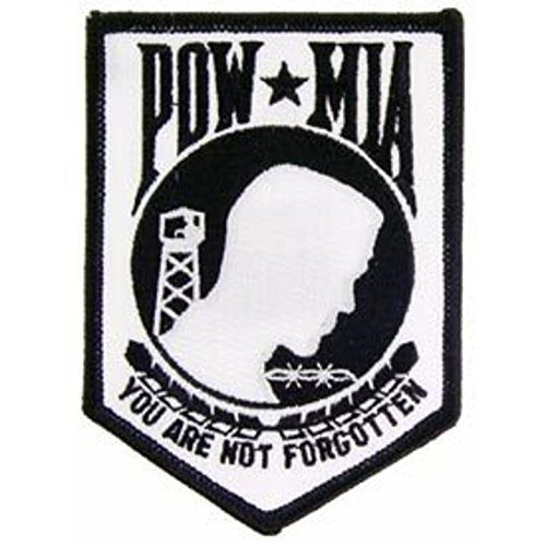 Eagle Emblems PM0118 Patch-Powmia (White) (3.5 inch)