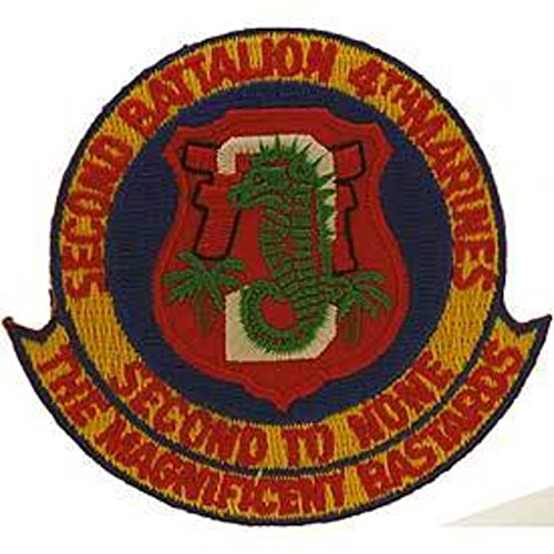 Eagle Emblems PM0279 Patch-Usmc,02ND BN 4TH (3-3/8 inch) - CLEARANCE!