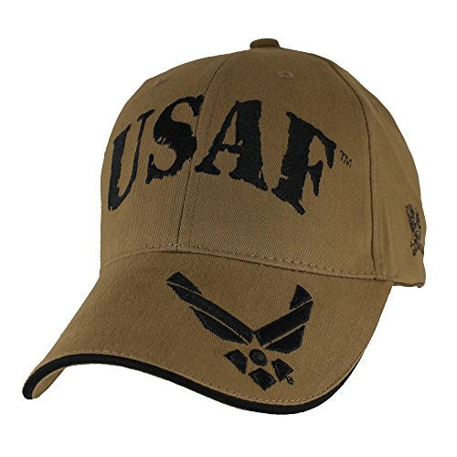 USAF w/ Hap Arnold Wings Baseball Hat, Coyote Brown