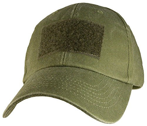 OD Green Hook & Loop Front Patch Hat / OD Green Baseball Cap
