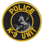 Police K-9 Unit Patch - 3 1/2 inch