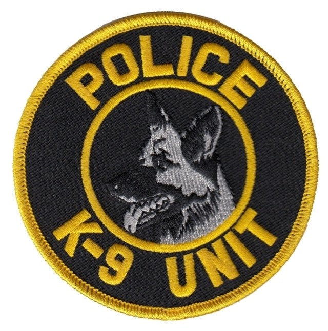 Police K-9 Unit Patch - 3 1/2 inch
