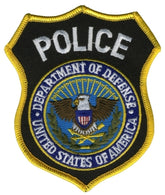 Police Dept of Defense Patch - 4 3/8 inch