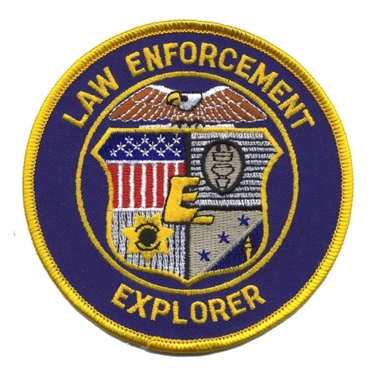 Law Enforcement Explorer Shoulder Patch - 4 Inch