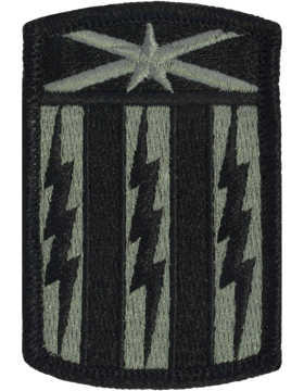 53rd Signal Brigade ACU Patch with Hook Backing - Foliage Green - Closeout Great for Shadow Box
