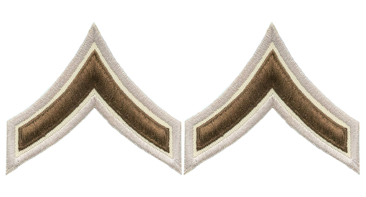 PFC Chevrons - Brown on Beige - Cook County Chevrons
