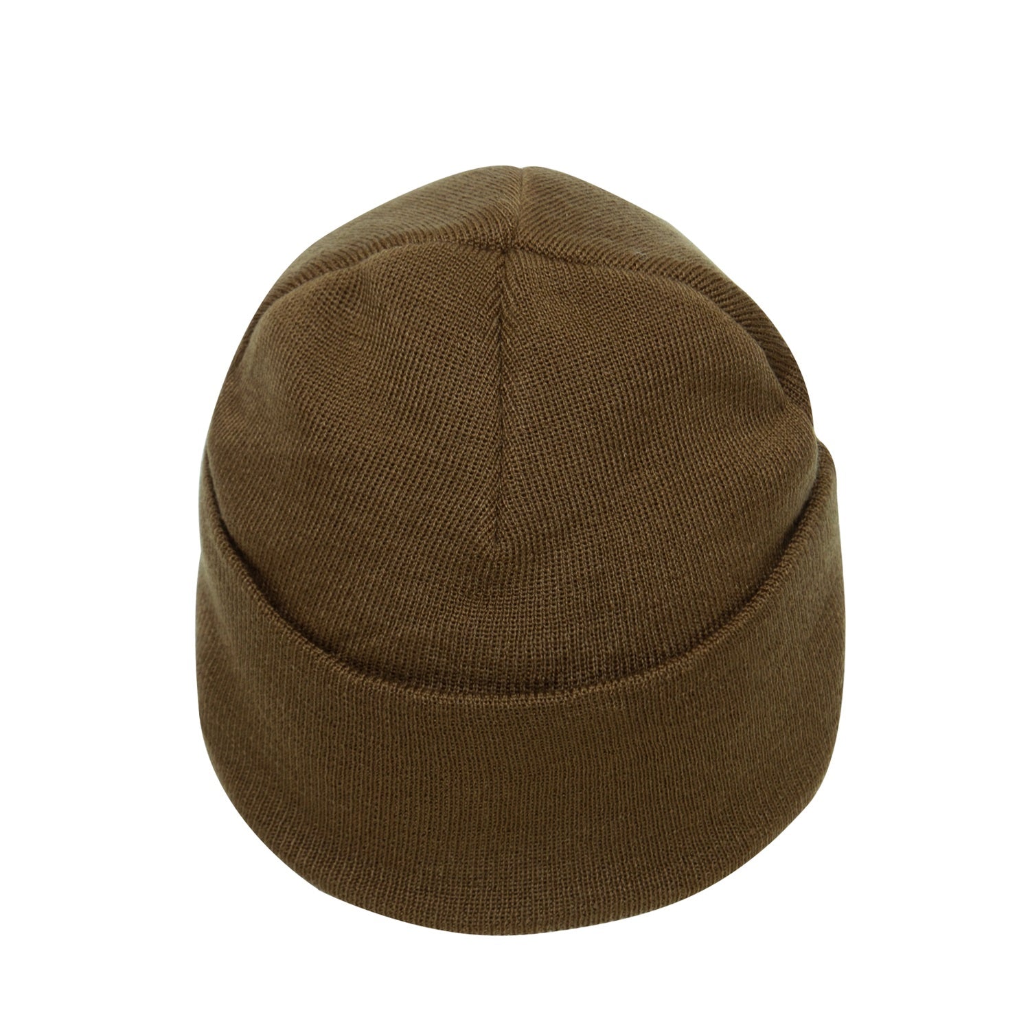 Rothco USMC Eagle, Globe and Anchor / US Flag Deluxe Fine Knit Watch Cap Coyote Brown