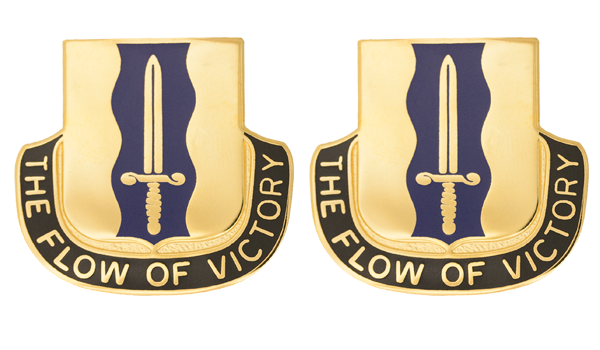 559th Quartermaster Battalion Unit Crest - Pair - THE FLOW OF VICTORY