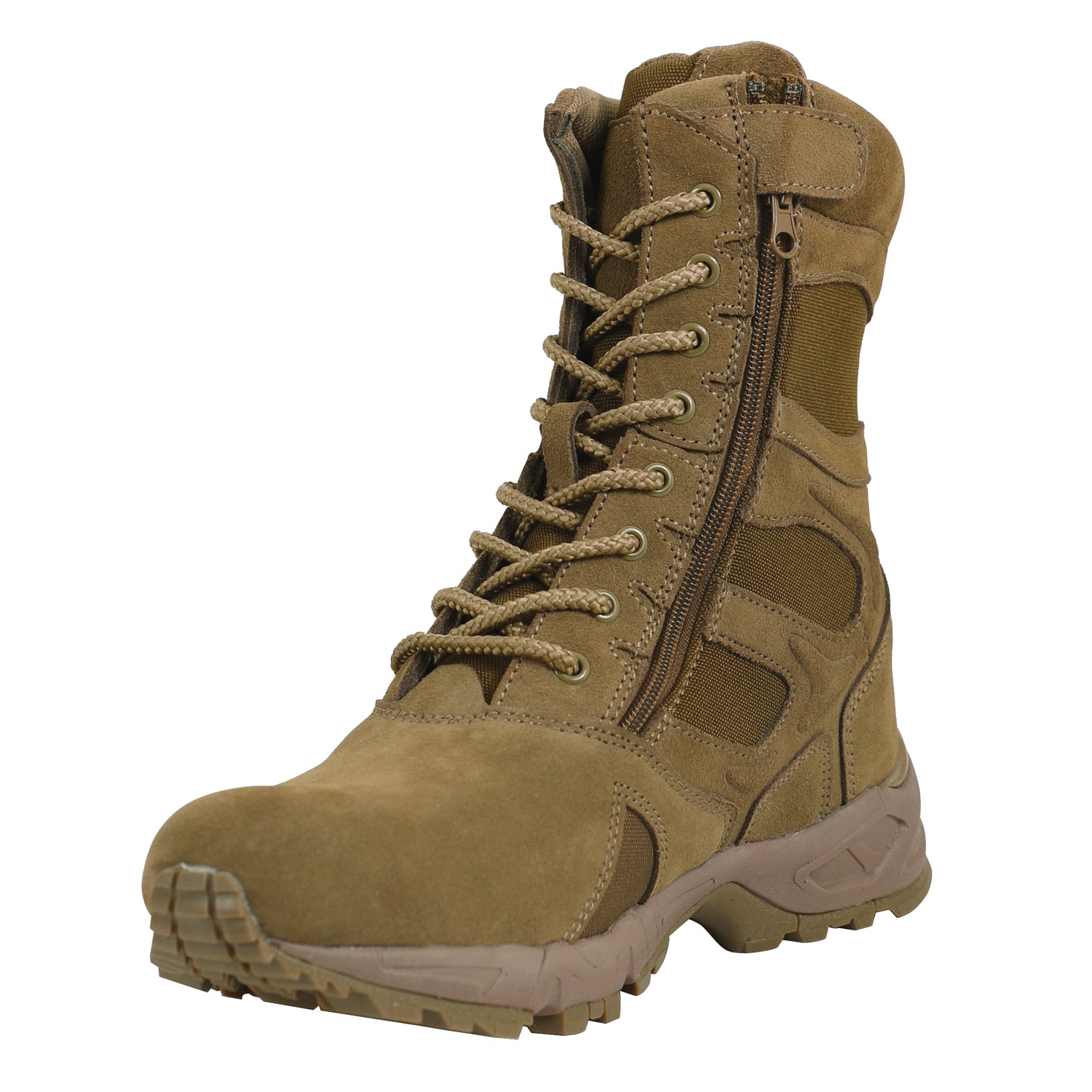 Rothco Forced Entry Deployment Boots With Zipper - AR670-1 Coyote Brown