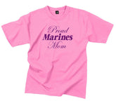 CLEARANCE Proud Marines Mom T-Shirt - PINK