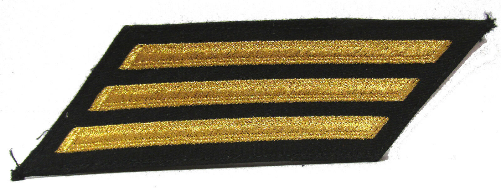 Authentic U.S. Navy Surplus Enlisted Hash Marks GOLD - Set of 3 Service Stripes
