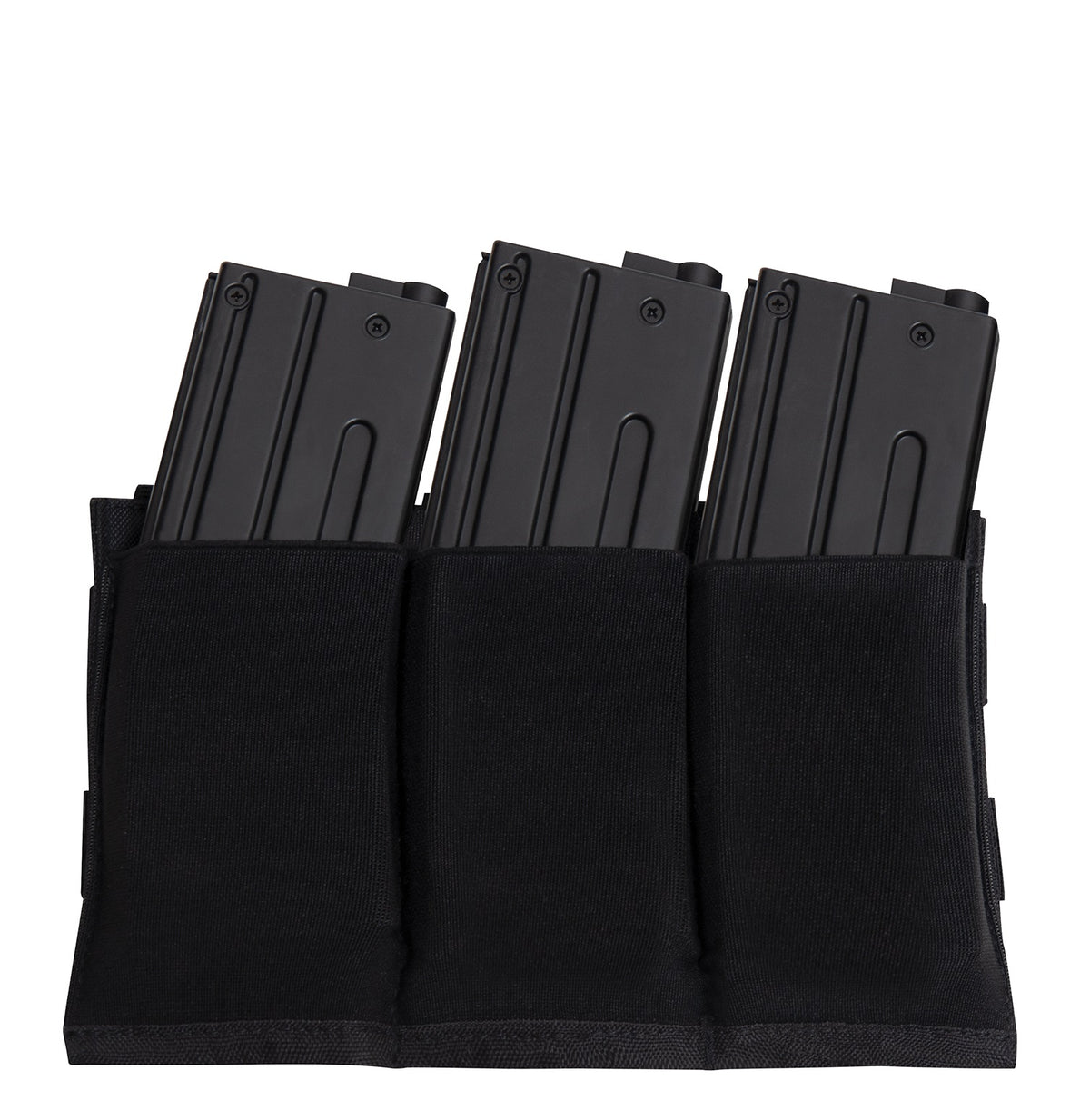 Rothco Lightweight 3Mag Elastic Retention Pouch Black