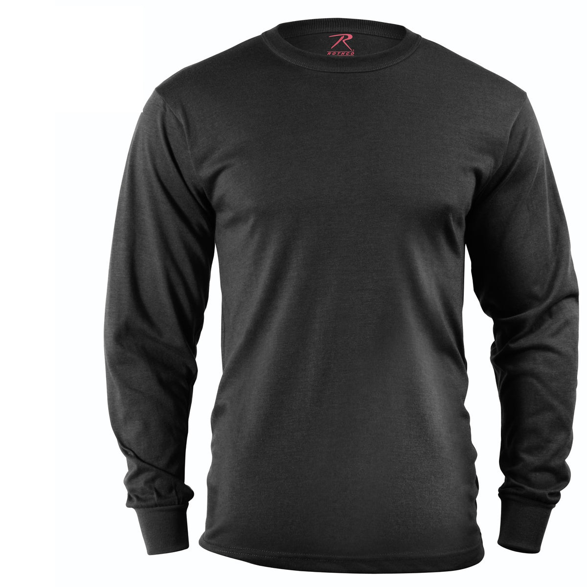 Rothco Long Sleeve Solid T-Shirt Black