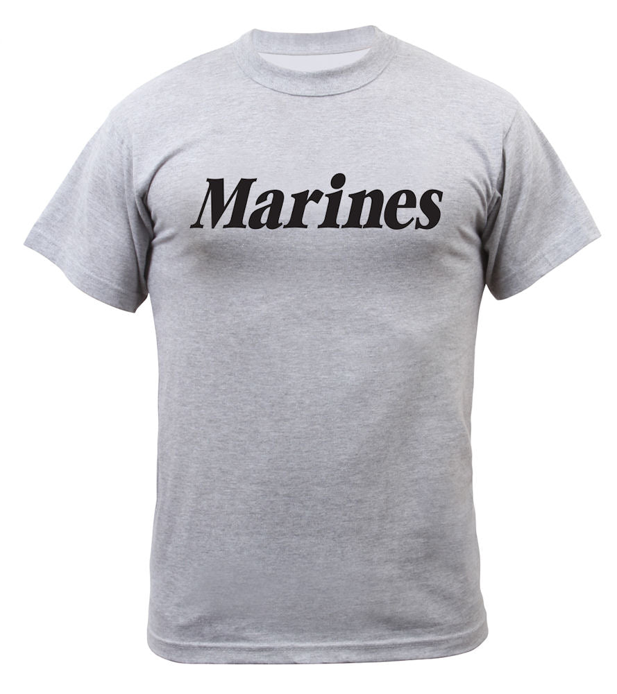 Rothco Grey Physical Training T-Shirt - MARINES