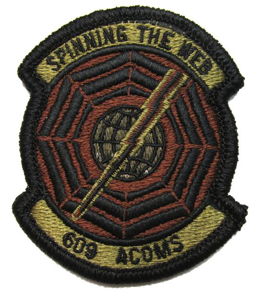 609th Air Communications Squadron OCP Patch - Spice Brown