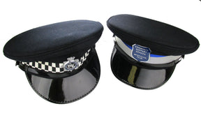 British Peaked Police Cap with Badge