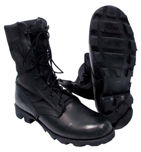 Kids Size U.S. Military Surplus Jungle Boots - BLACK  - Closeout Buy Now and Save