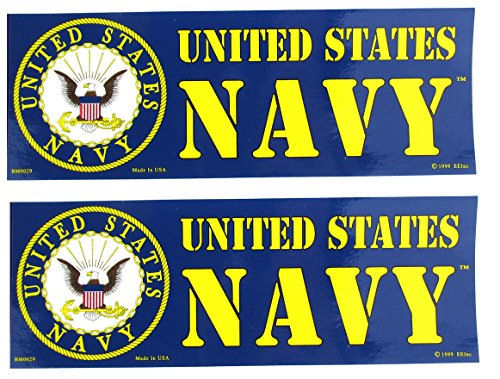 U.S. Navy Bumper Sticker - 2 PACK
