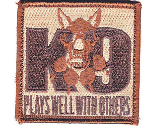 K9 Plays Well with Others Patch - K9 Morale Patch