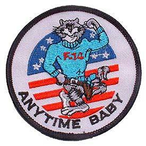 Eagle Emblems PM0185 Patch-USN,Tomcat,Anytime (3 inch)