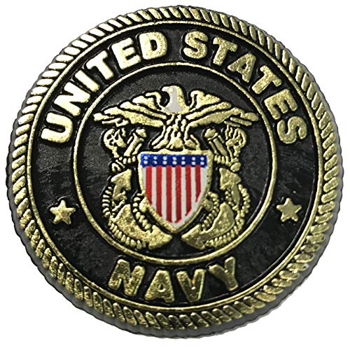 United States Navy Crest Small Round Magnet