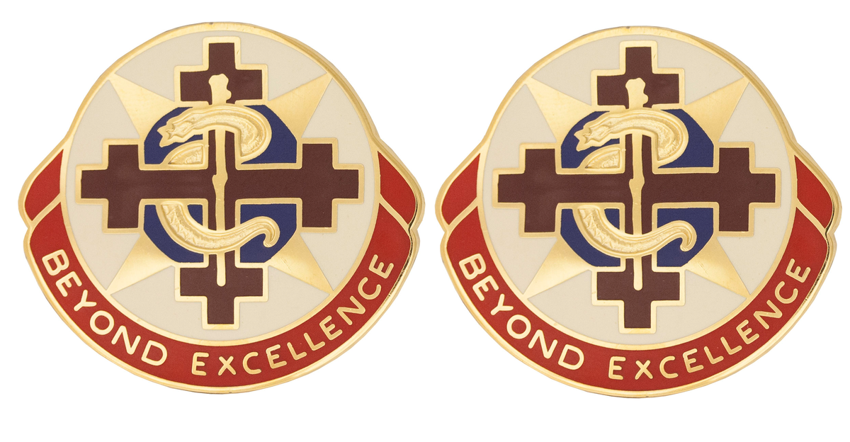 6250th Hospital Unit Crest - Pair - BEYOND EXCELLENCE