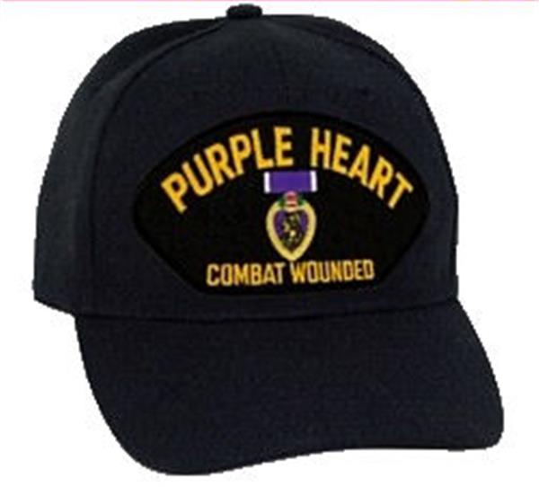 Purple Heart Combat Wounded Low Profile Hat