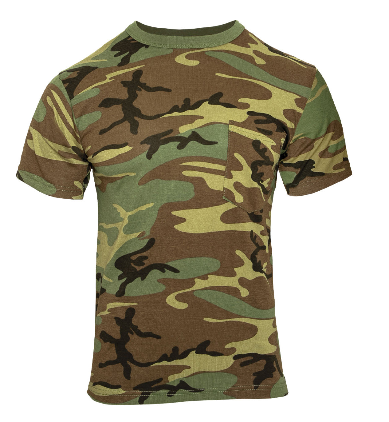Rothco Woodland Camo T-Shirt with Pocket