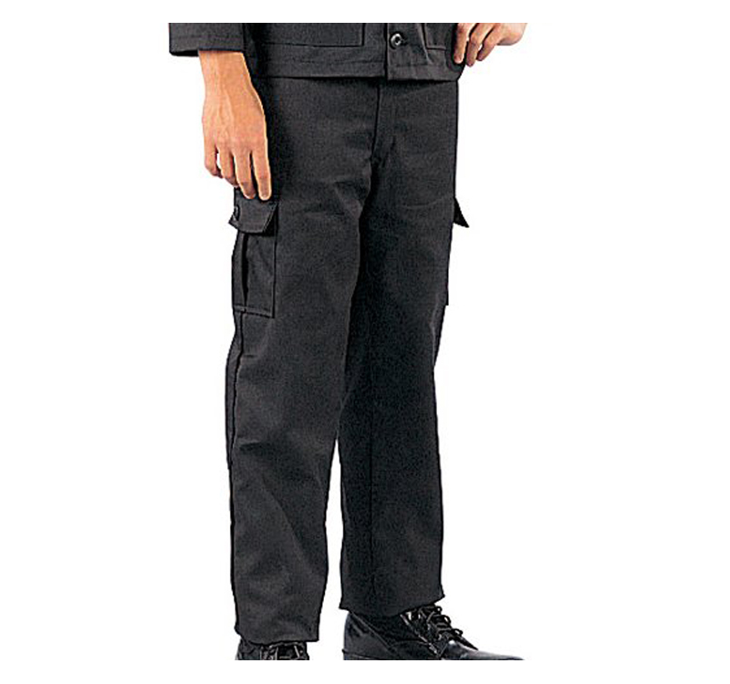 TruSpec TS1732 BDU Uniform Tactical Pants Cargo PolyesterCotton Vat  Twill Relaxed Fit Drawstring leg Ties available in Black and Navy   ASS911