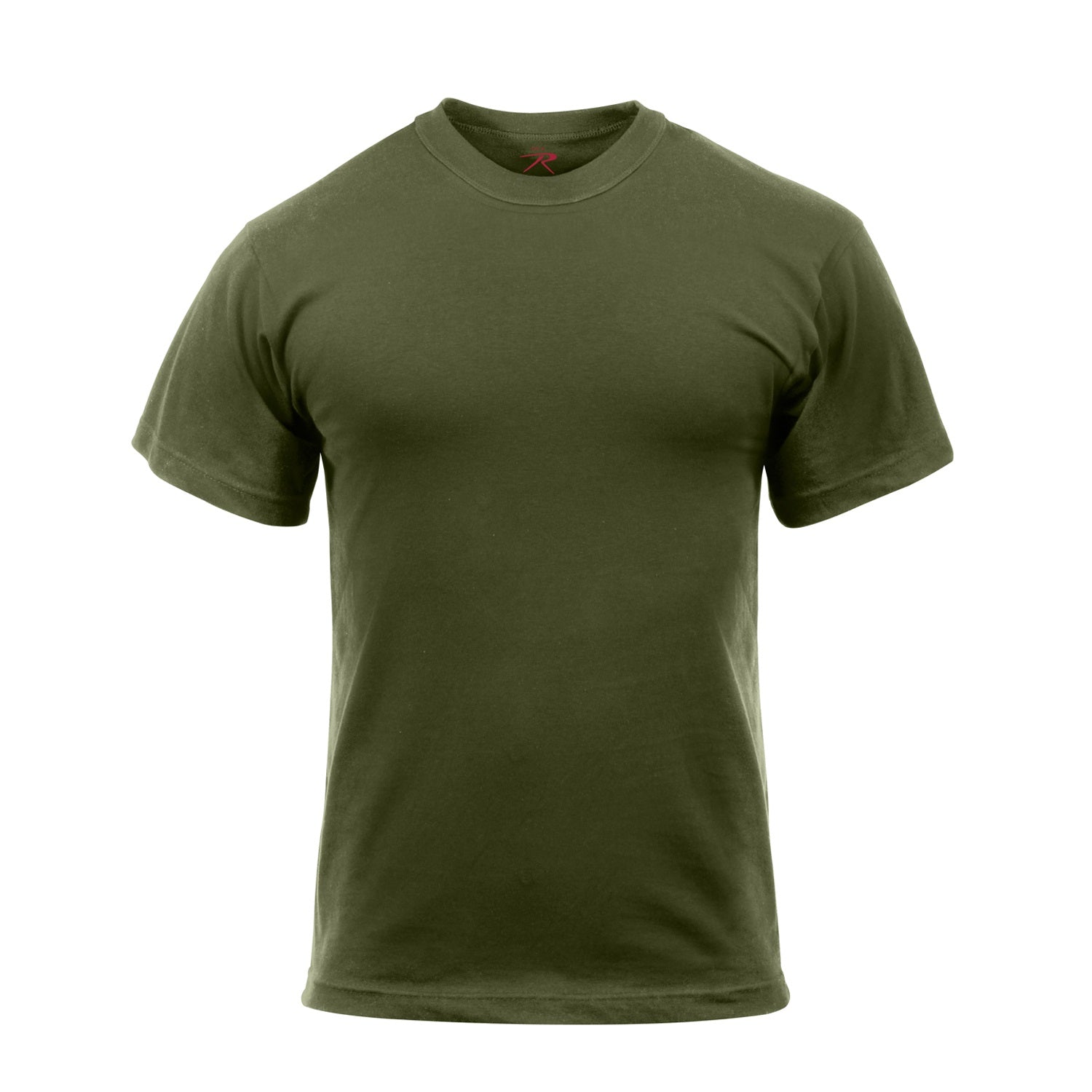 Rothco Solid Color Cotton / Polyester Blend Military T-Shirt Olive Drab