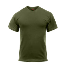 Rothco Solid Color Cotton / Polyester Blend Military T-Shirt Olive Drab