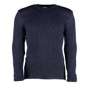 Woolly Pully CREW Neck Sweater with Epaulets and Pen Pocket - Various Colors