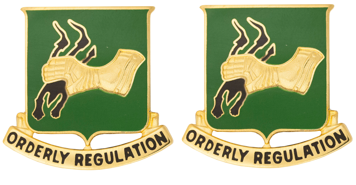 720th Military Police Unit Crest - Pair - ORDERLY REGULATION