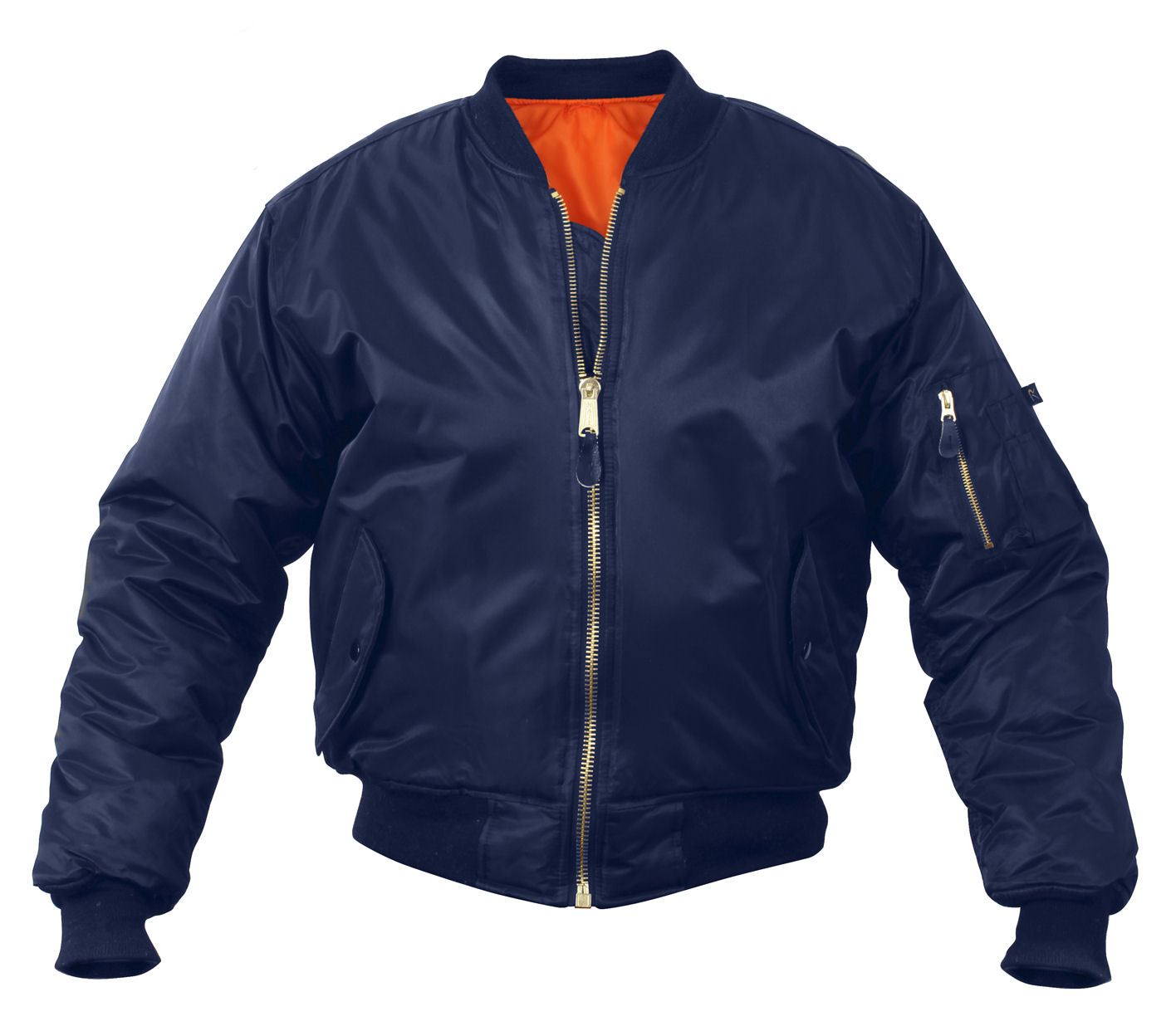 Rothco MA-1 Flight Jacket with Patches (Gunmetal Grey)