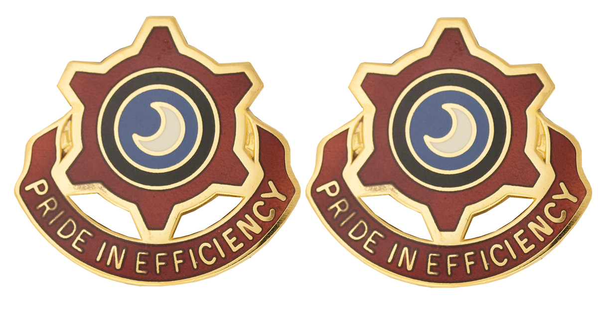 751st Maintenance Battalion Unit Crest - Pair - PRIDE IN EFFICIENCY