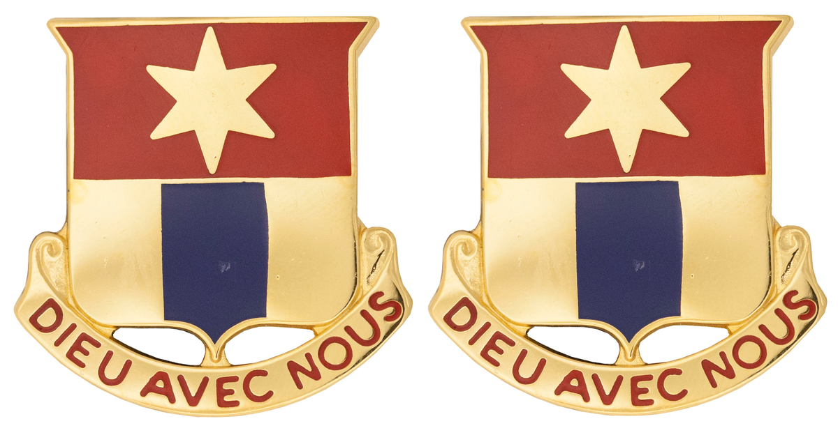 769th Engineer Battalion Unit Crest - Pair - DIEU AVEC NOUS