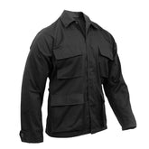 Rothco Poly/Cotton Twill Solid BDU Shirts Black