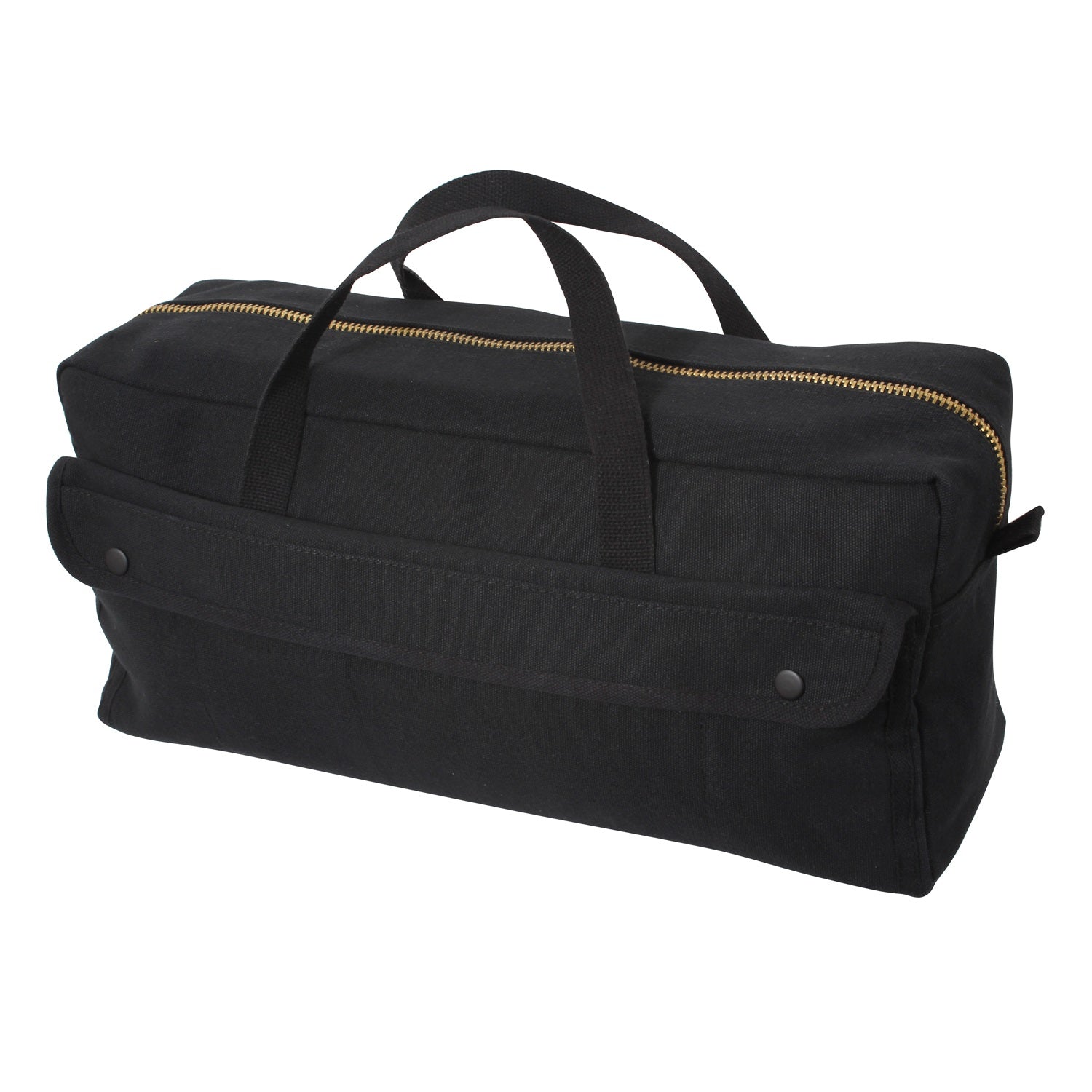 Rothco Canvas Jumbo Tool Bag With Brass Zipper Black