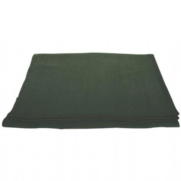 French Army Style Wool Blanket - OLIVE DRAB - CLOSEOUT Buy Now and Save !