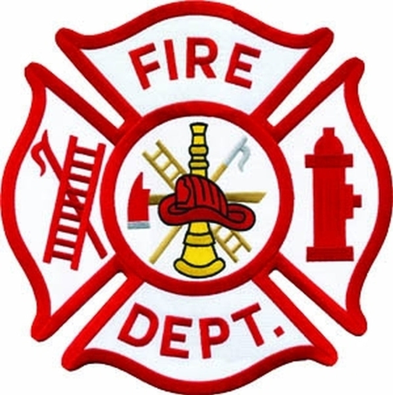 Fire Department Back Patch - 12 inch