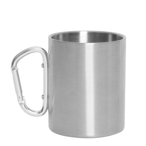 Rothco Insulated Stainless Steel Portable Camping Mug With Carabiner Handle – 15 oz