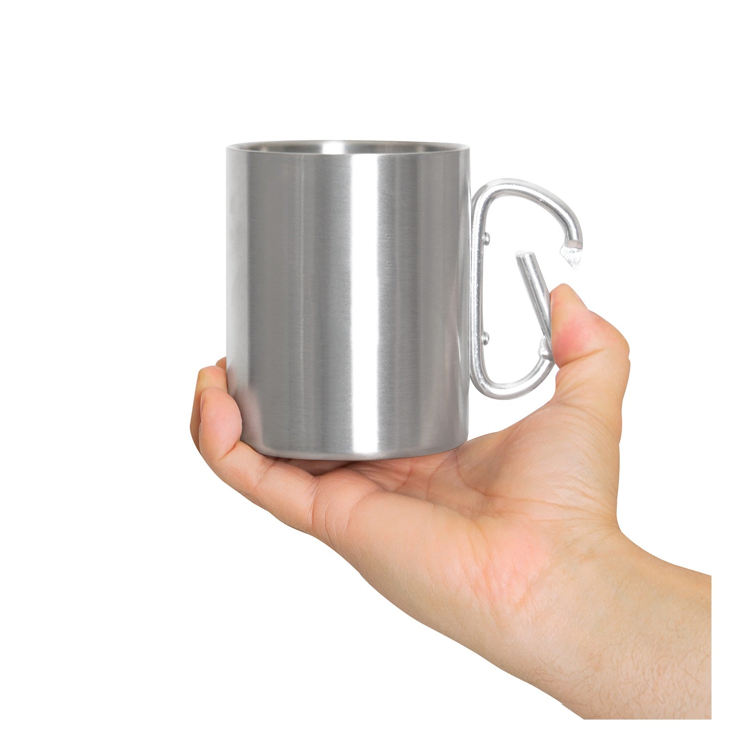 Rothco Insulated Stainless Steel Portable Camping Mug With Carabiner Handle – 15 oz