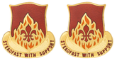 832nd Ordnance Battalion Unit Crest - Pair - STEADFAST WITH SUPPORT