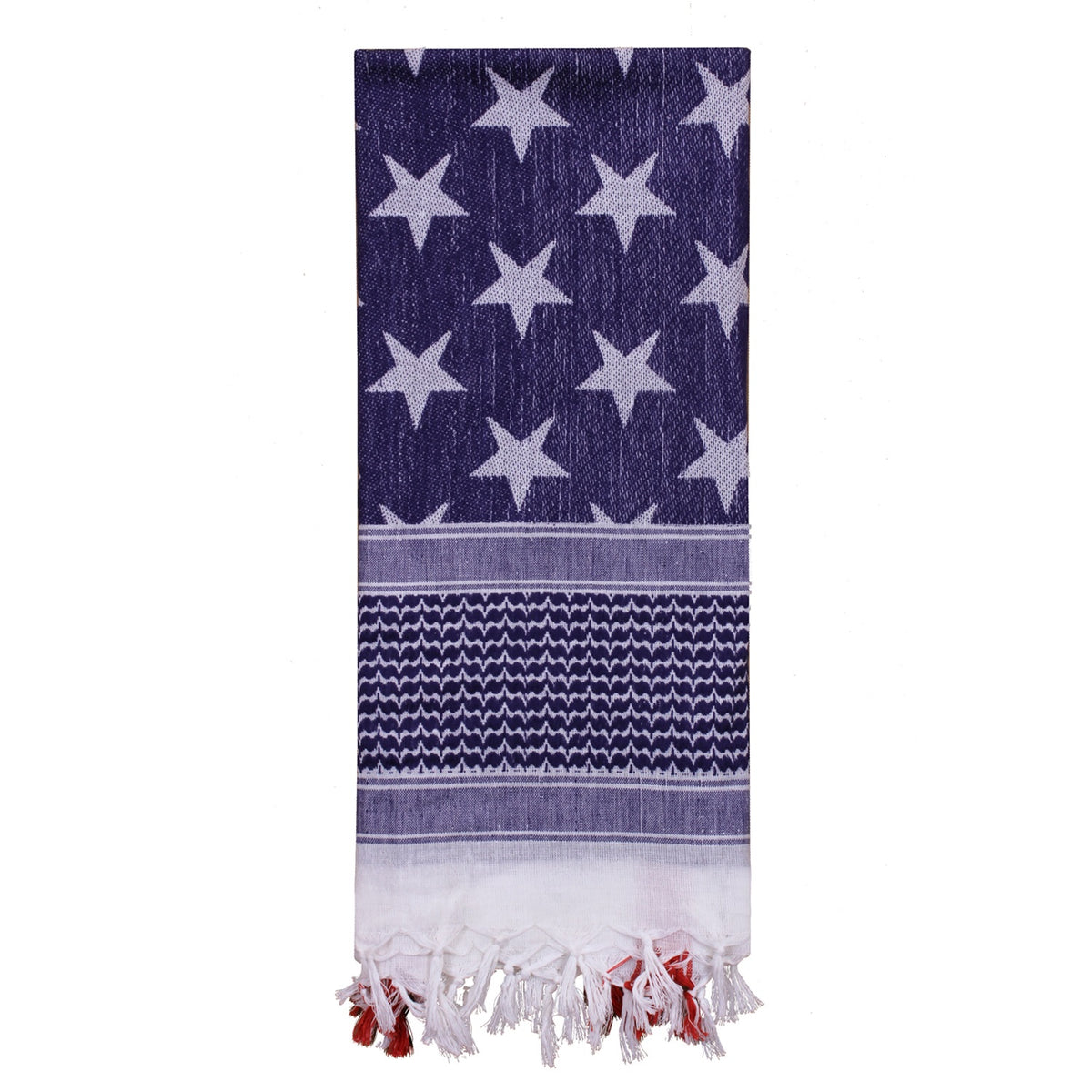 Rothco Stars and Stripes US Flag Shemagh Tactical Desert Keffiyeh Scarf Red / White / Blue