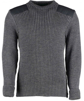 British Commando Sweater Woolly Pully CREW Neck - Various Colors