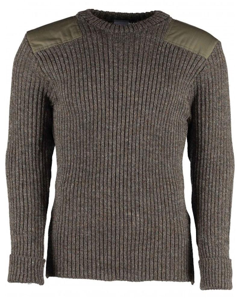 Woolly Pully CREW Neck Sweater with Epaulets and Pen Pocket - Various Colors