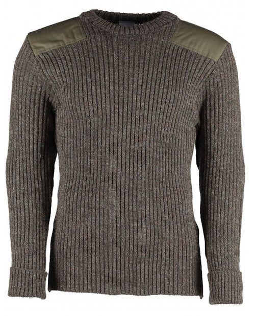 British Commando Sweater Woolly Pully CREW Neck - Various Colors